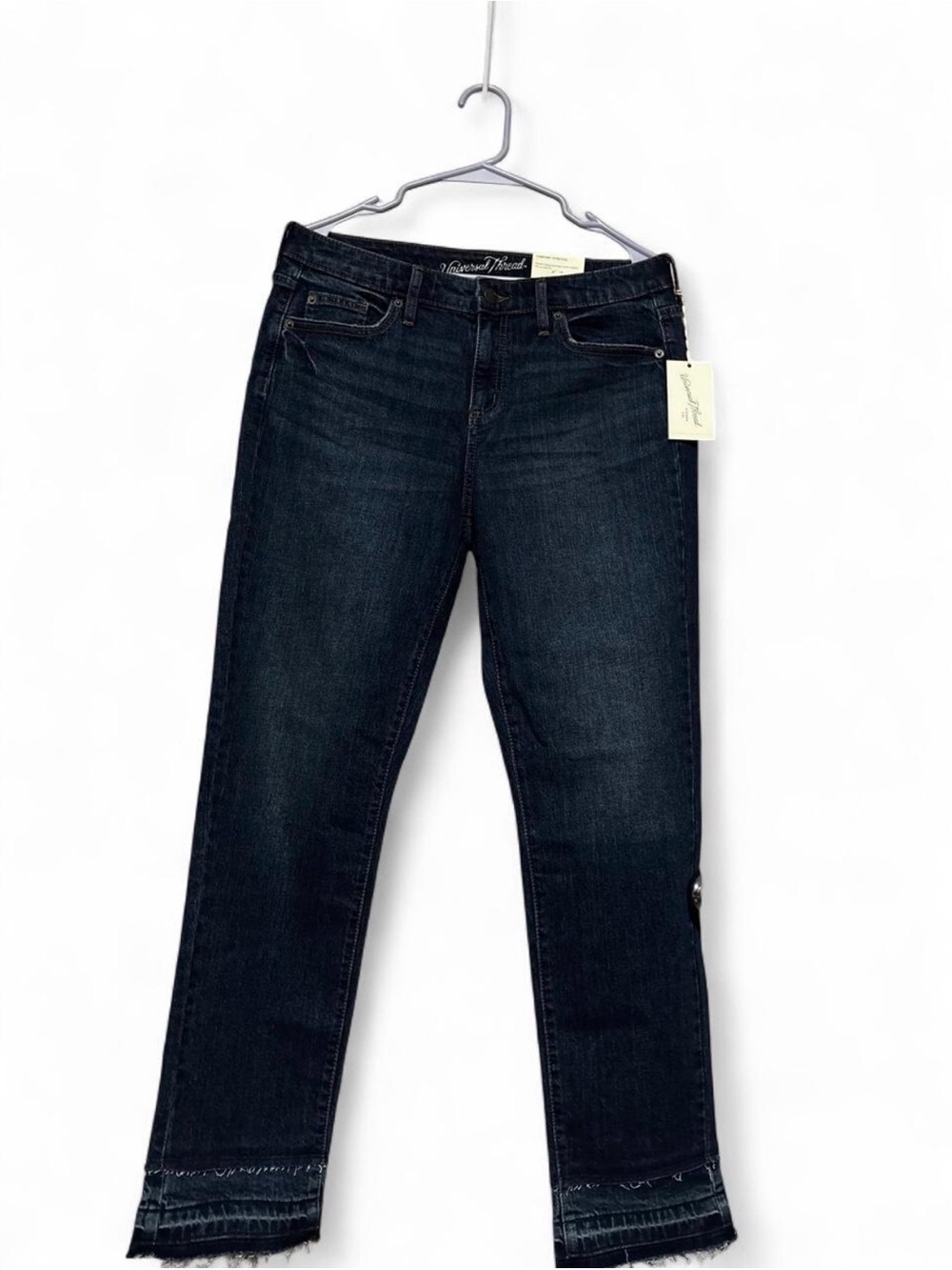 Universal Thread Dark Blue Cropped Straight Jeans